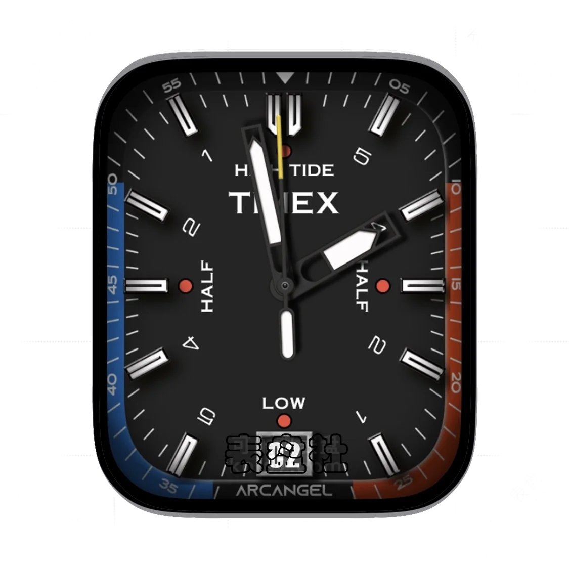 Timex 天美时灰黑简约年历Ultra专用表盘