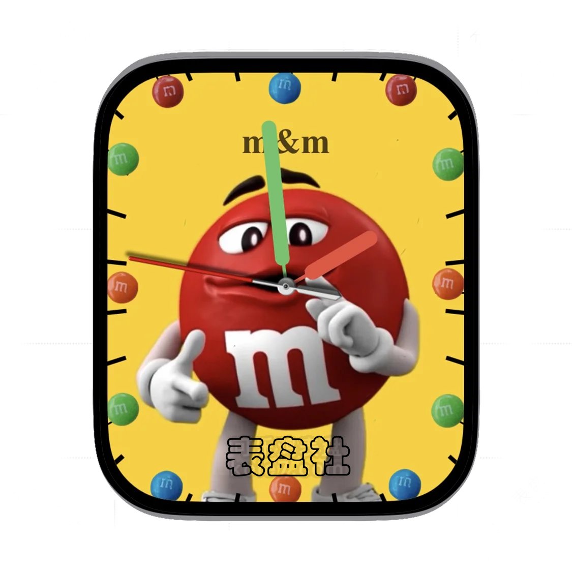 M&m玛氏福娃宝宝简约表盘