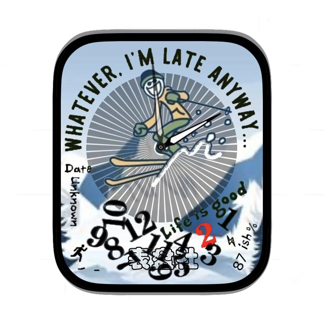 冲浪奇异造型卡通表盘