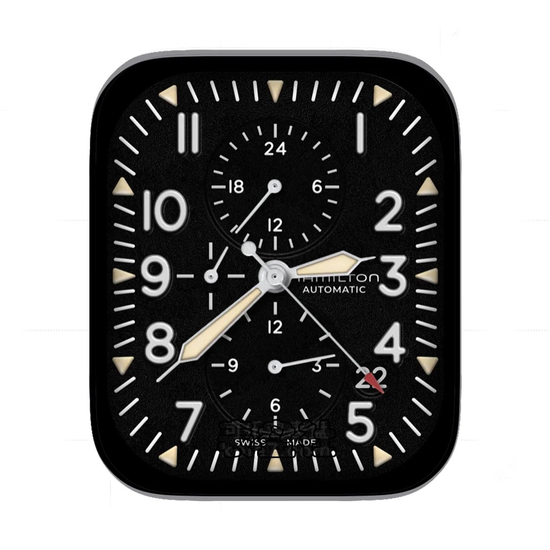HAMILTON汉米尔顿三盘式简约数字Ultra专用表盘