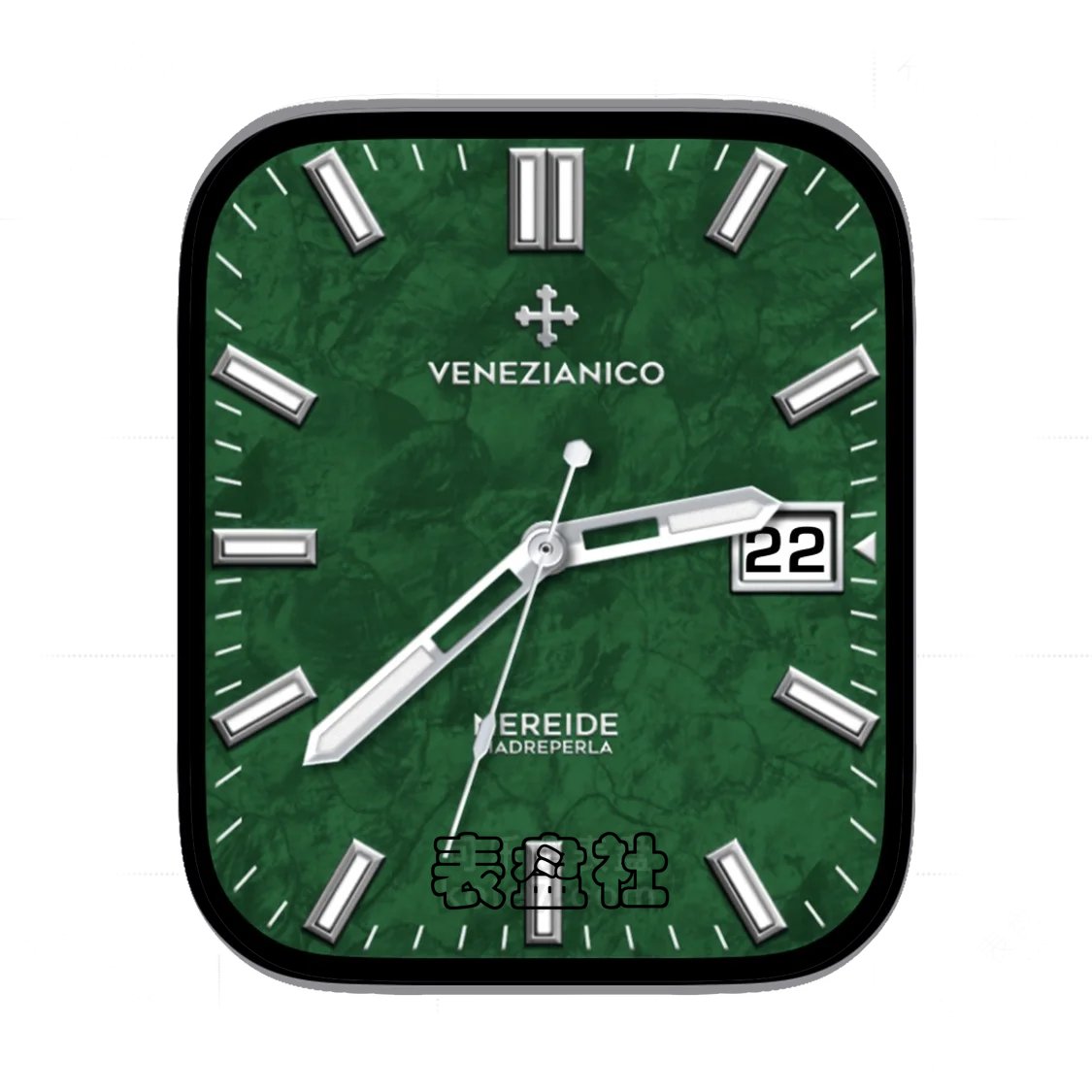 VENEZIANICO独立制表翡翠绿年历表盘