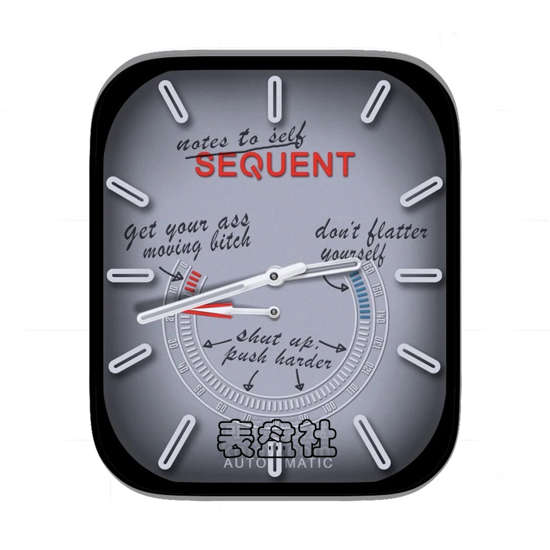 SEQUENT简约灰Ultra专用表盘