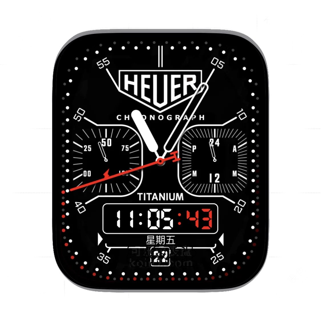 TAG-HEUER泰格豪雅酷黑双盘式Ultra专用表盘