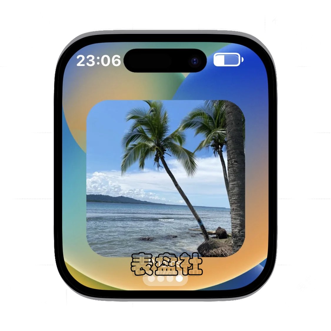 Apple苹果灵动岛相册数字表盘