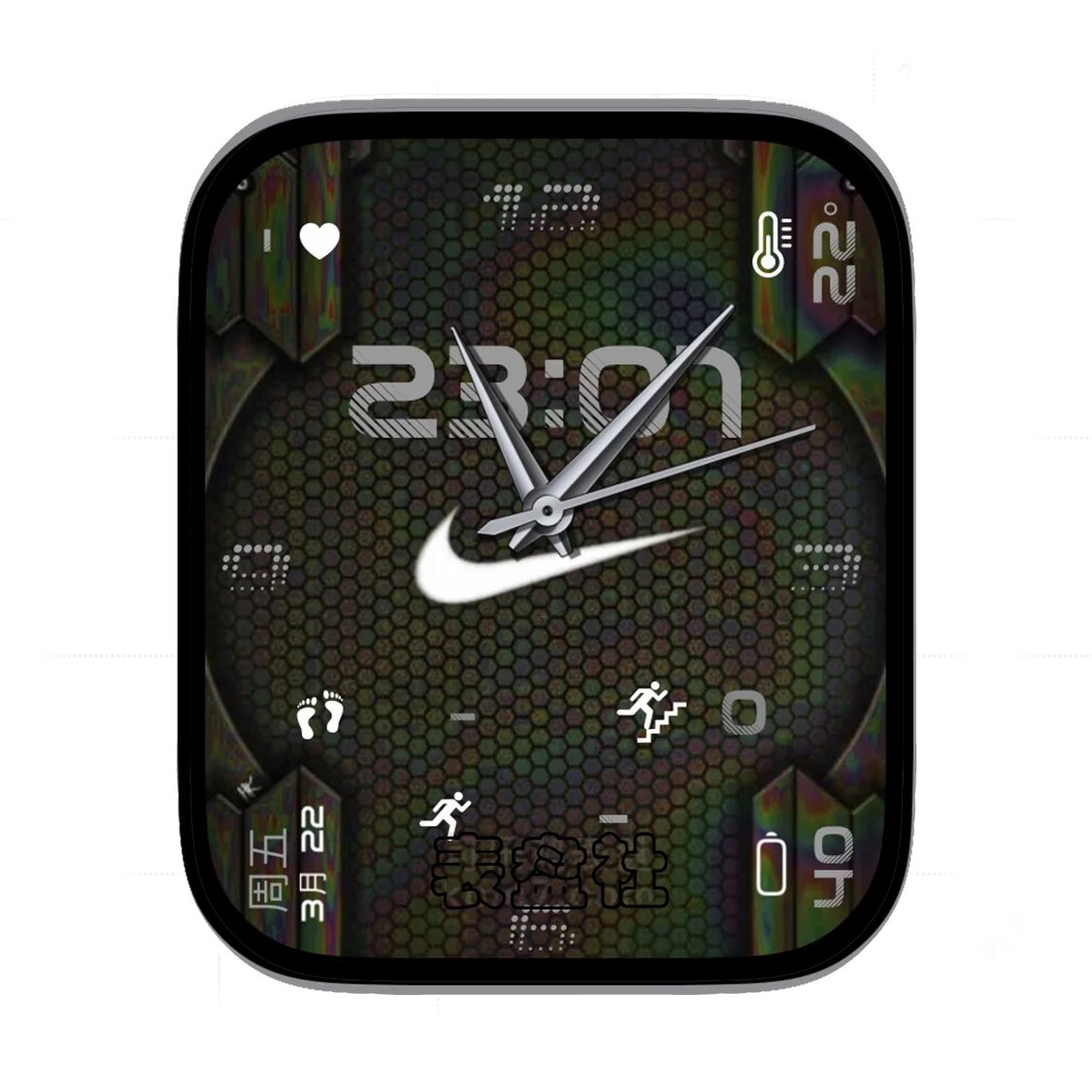 Nike耐克迷彩多功能数字表盘