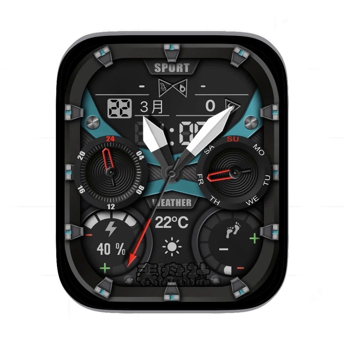 RL酷黑运动多功能显示Ultra专用表盘