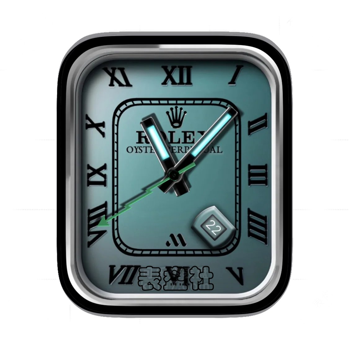 Rolex劳力士罗马数字渐变底年历表盘