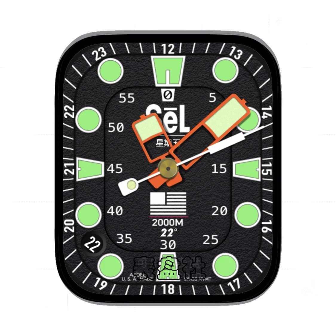 SeL磨砂黑年历Ultra专用表盘