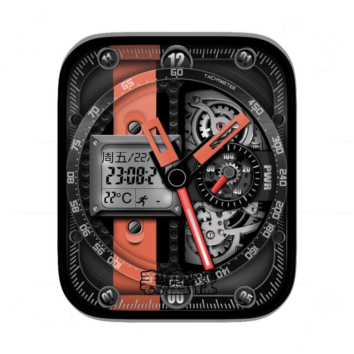 RL高级机械齿轮电子显示表盘