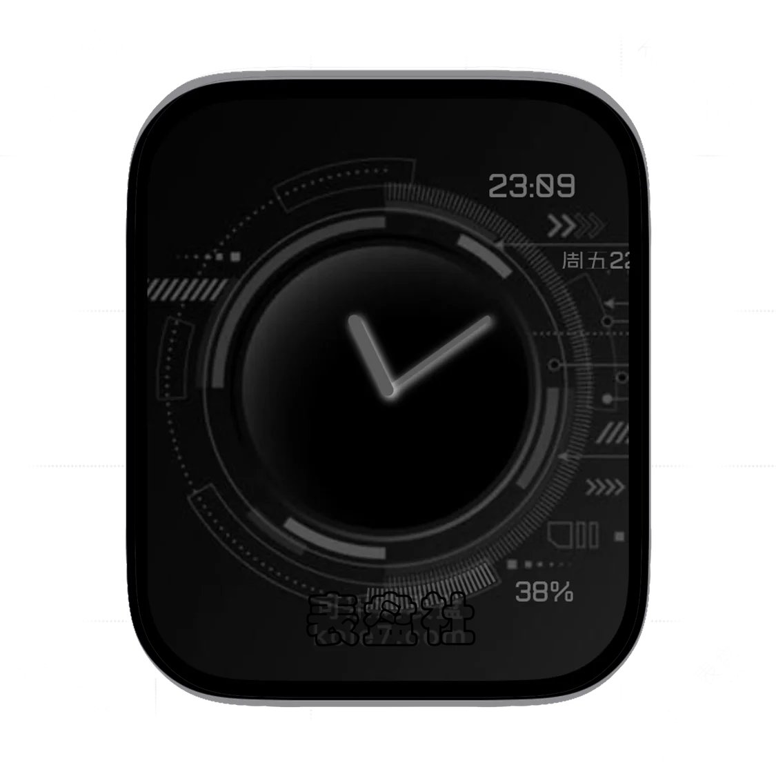 Technicrater酷黑时分数字表盘