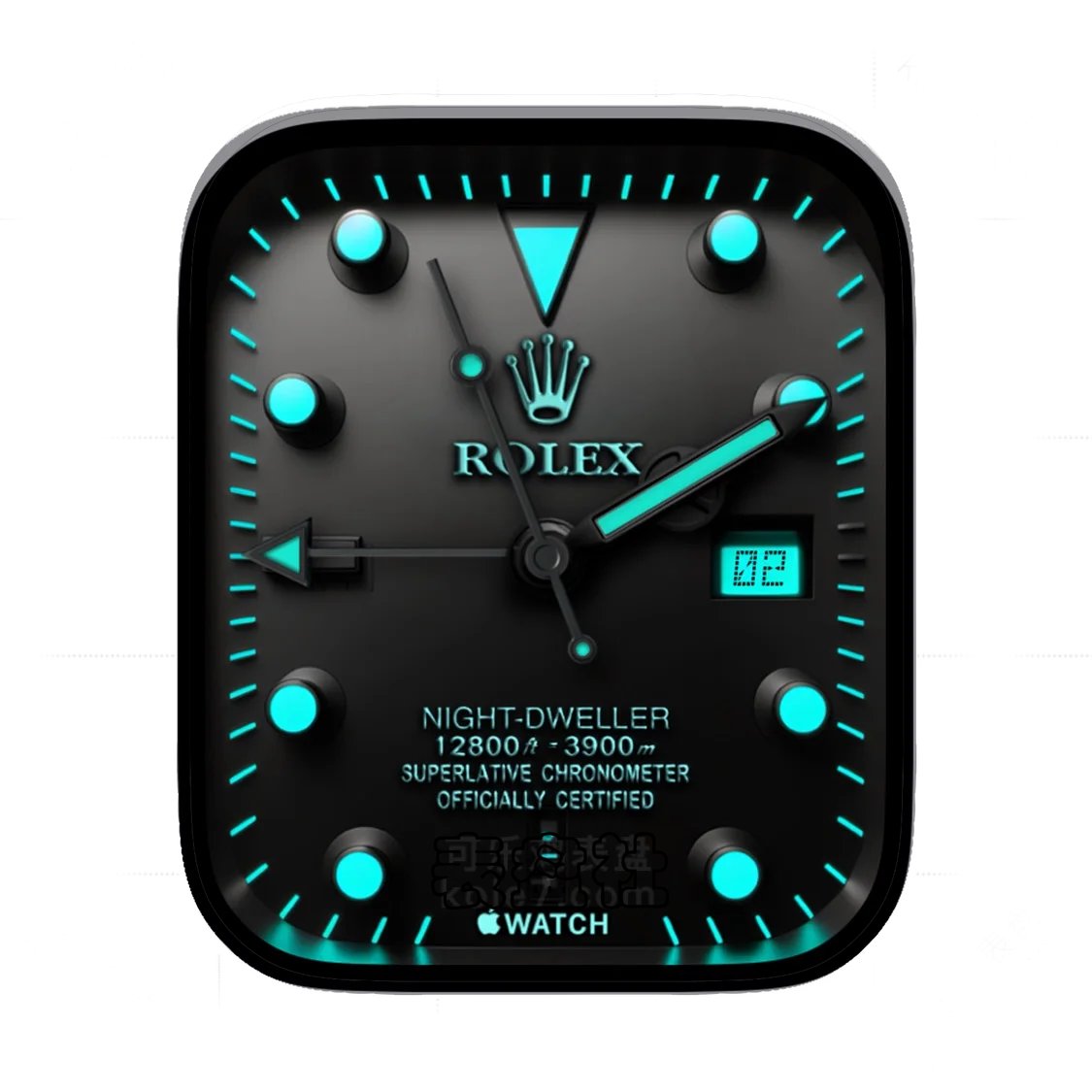 Rolex劳力士高级雅蓝简约年历表盘