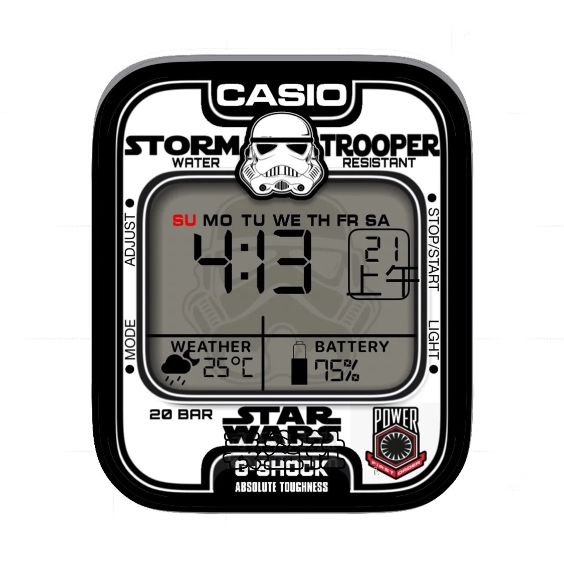 Casio卡西欧星球大战表盘