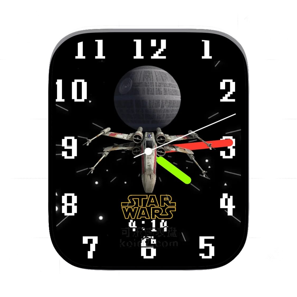 Star Wars星球大战战舰简约数字表盘