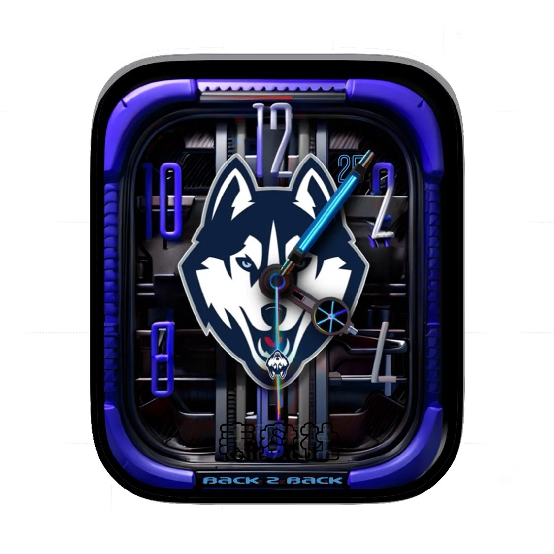 Back2Back背靠背狼王墨蓝紫金属质感表盘