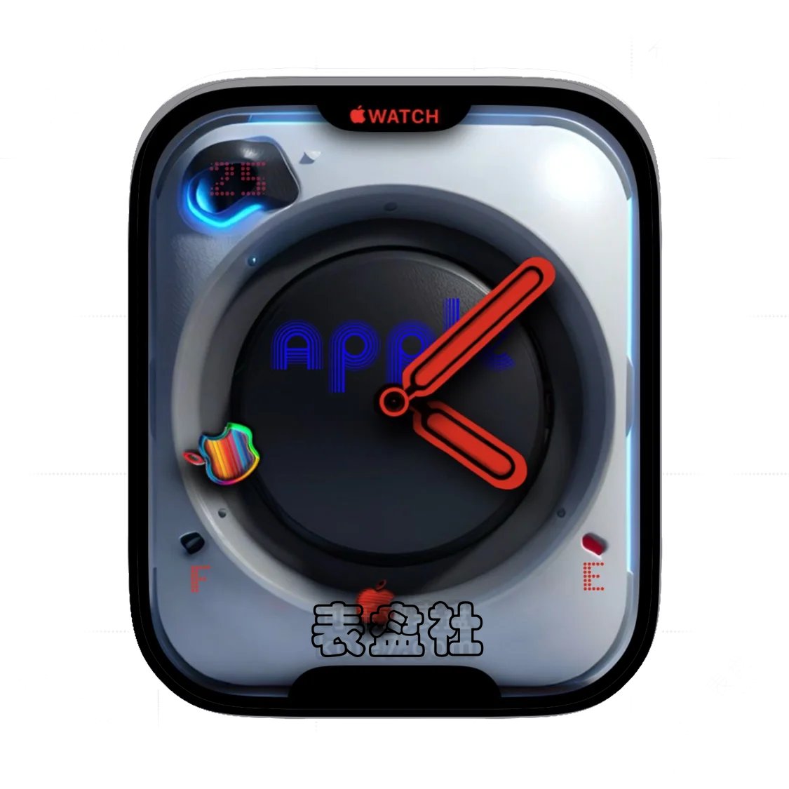 Apple苹果logo炫酷简约表盘