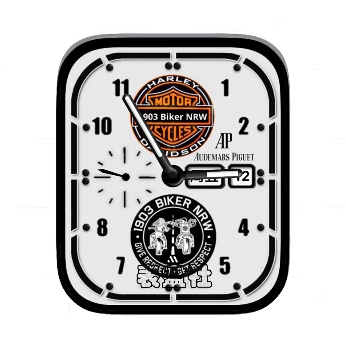 AP爱彼摩托车手简约数字表盘