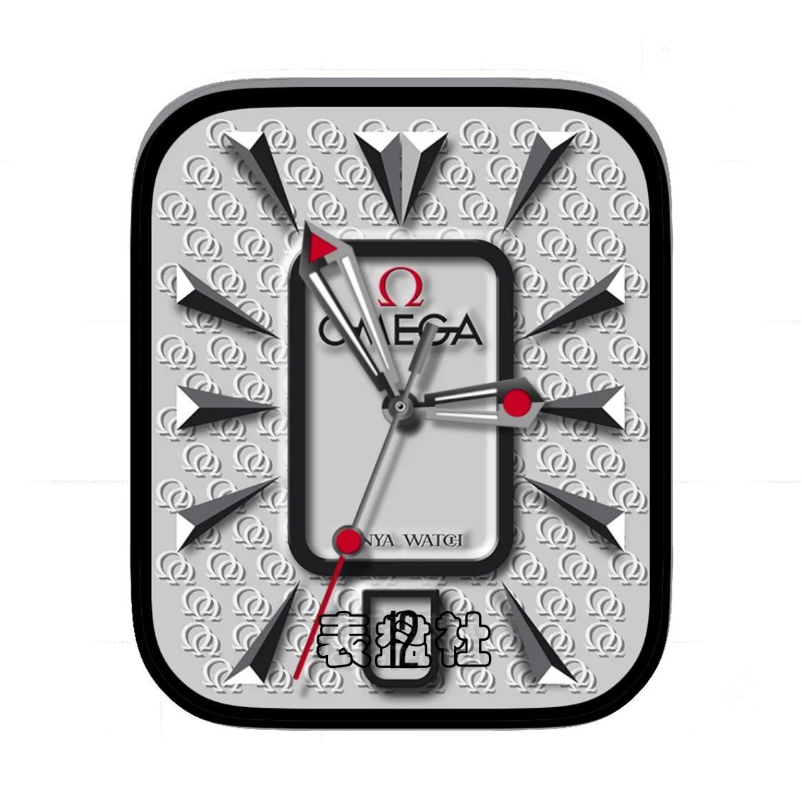 Omega欧米茄3D质感简约年历表盘