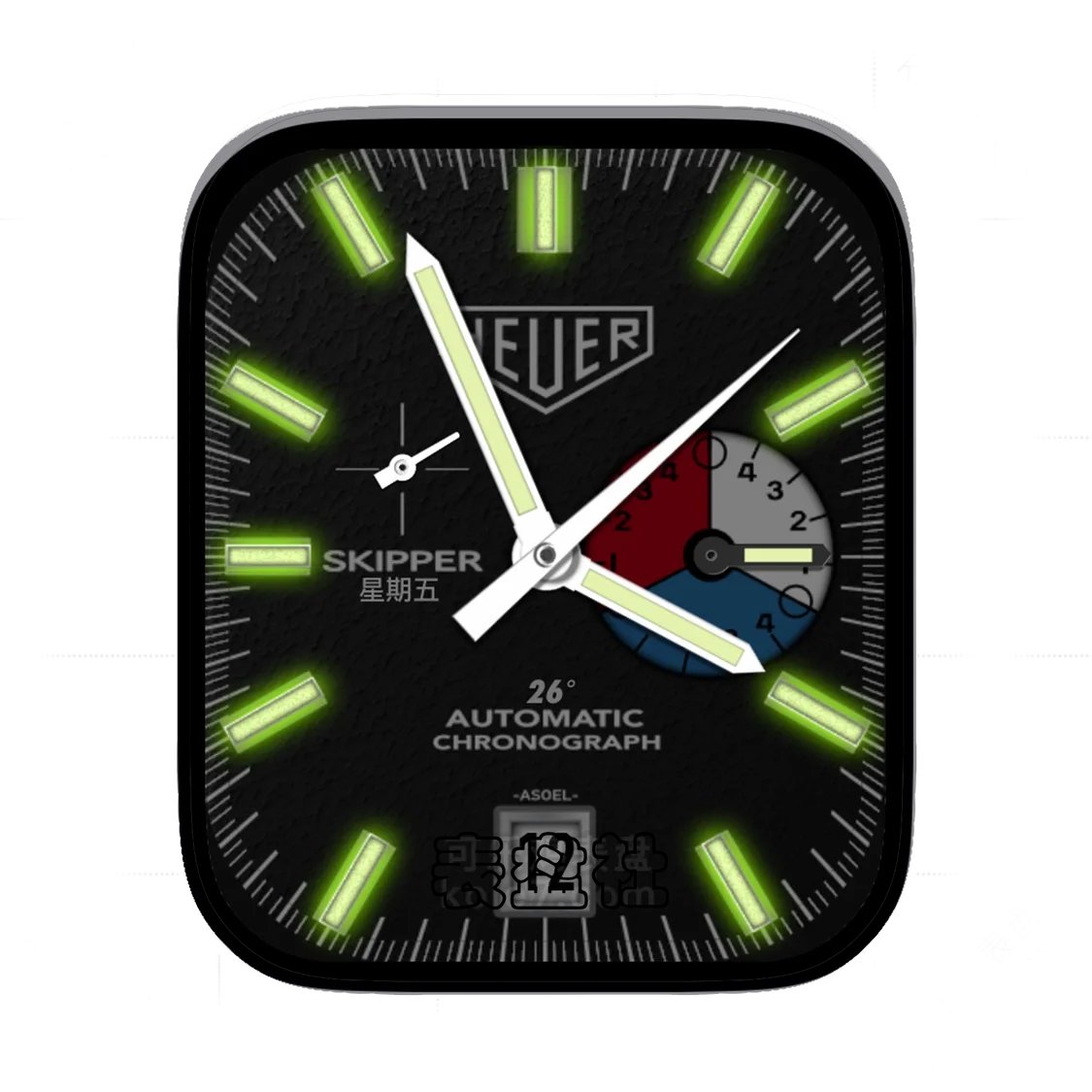 TAG Heuer泰格豪雅昼夜变化Ultra专用表盘