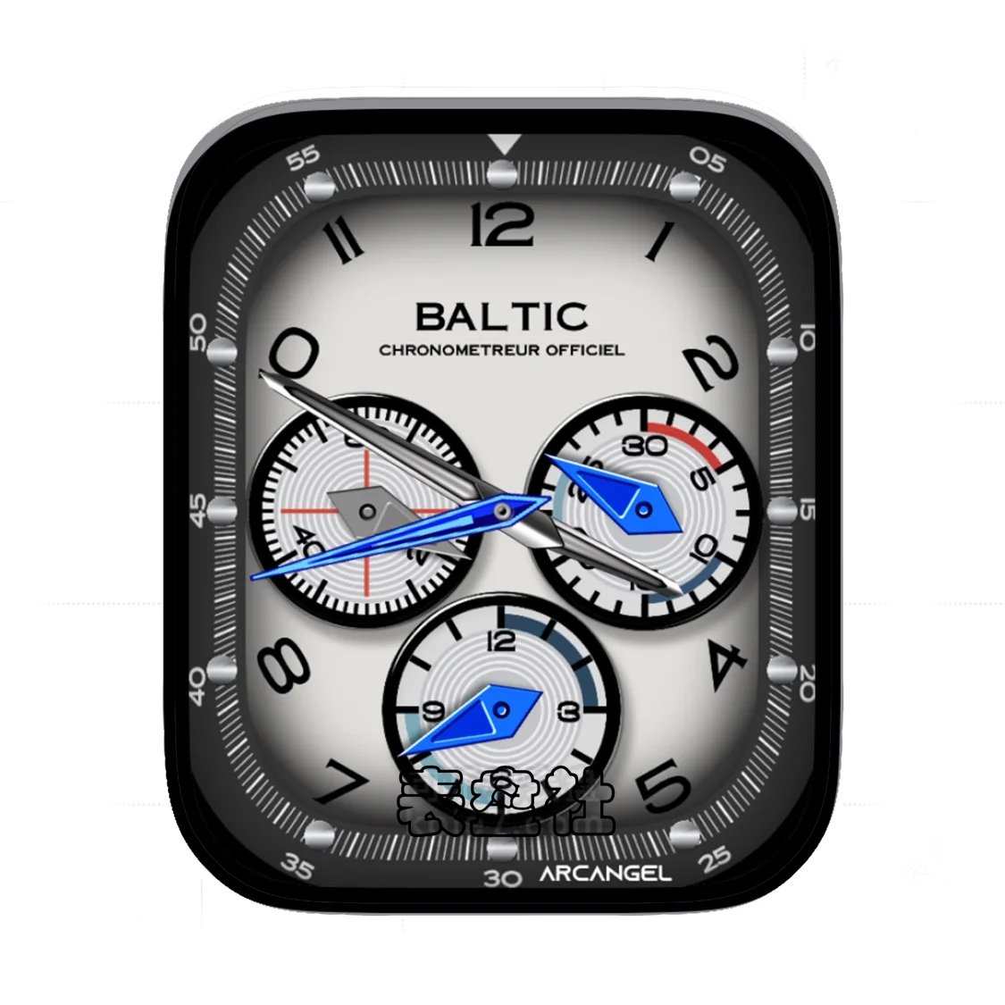 ‌Baltic法国小众制表灰底三盘式Ultra专用表盘