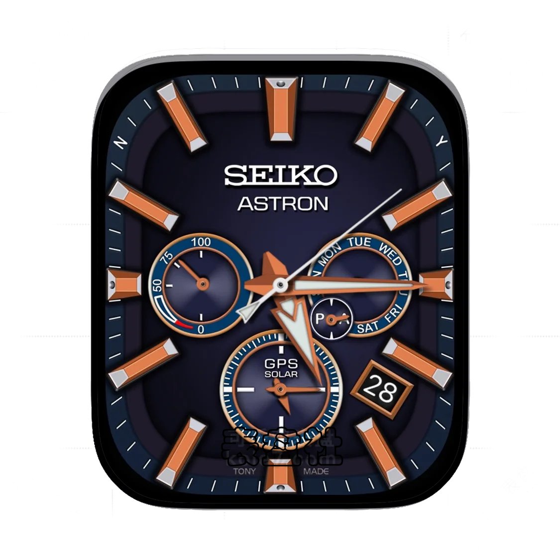 SELKO精工高级3D质感三盘式年历Ultra专用表盘