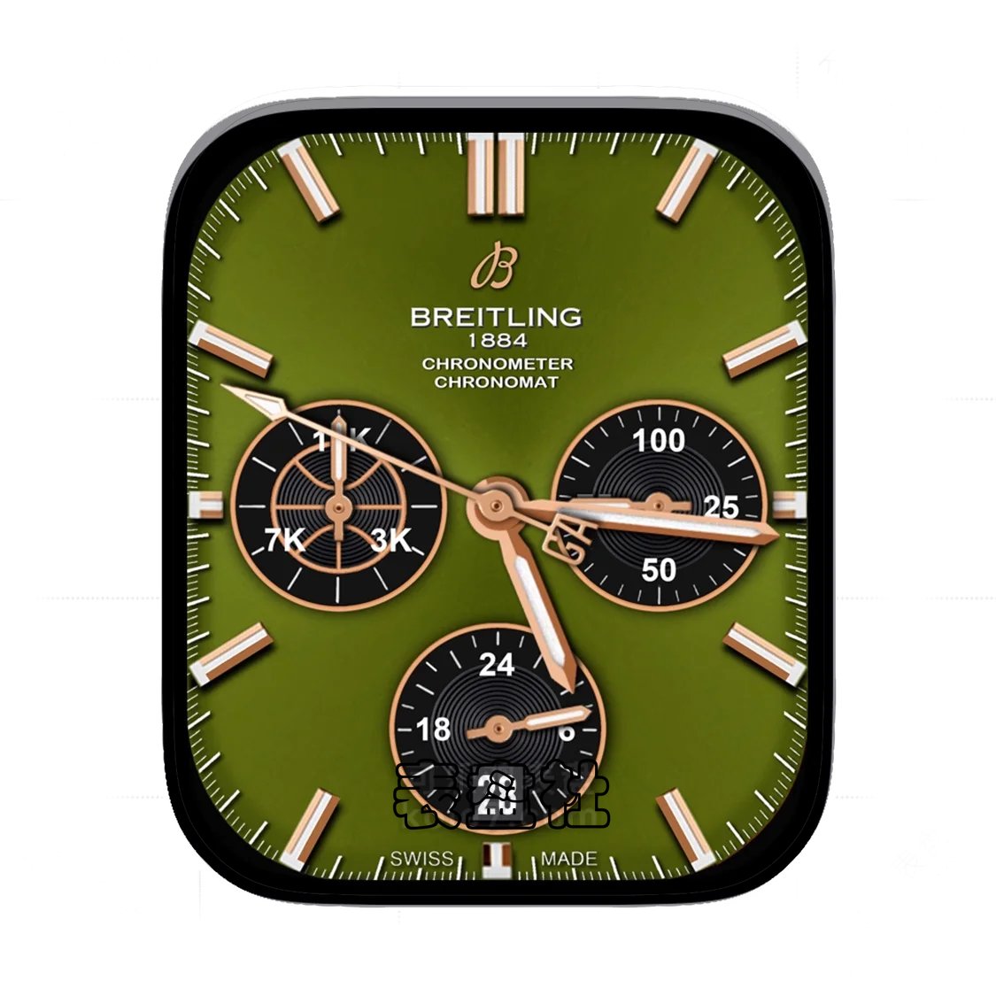 BREITLING百年灵高级绿盘三盘式Ultra专用表盘