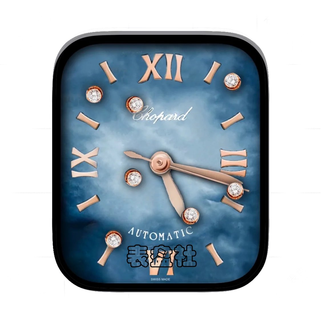 chopard萧邦镶钻罗马数字简约表盘