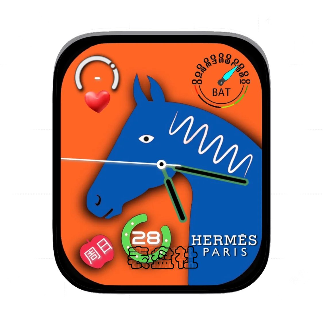HERMES爱马仕原生幸运蓝马Ultra专用表盘