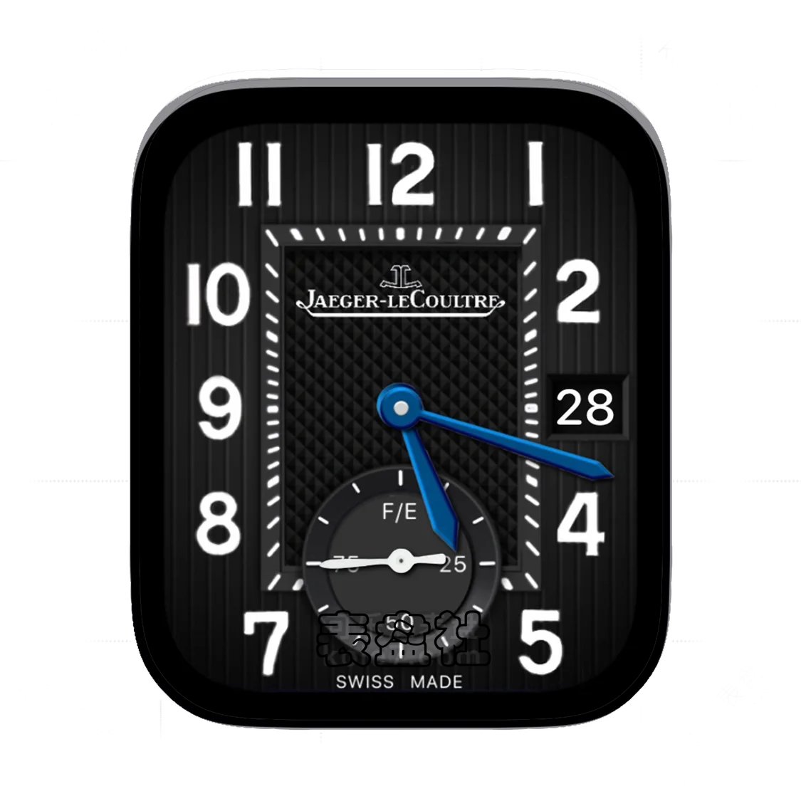 Jaeger-LeCoultre积家酷黑单盘式简约数字年历表盘