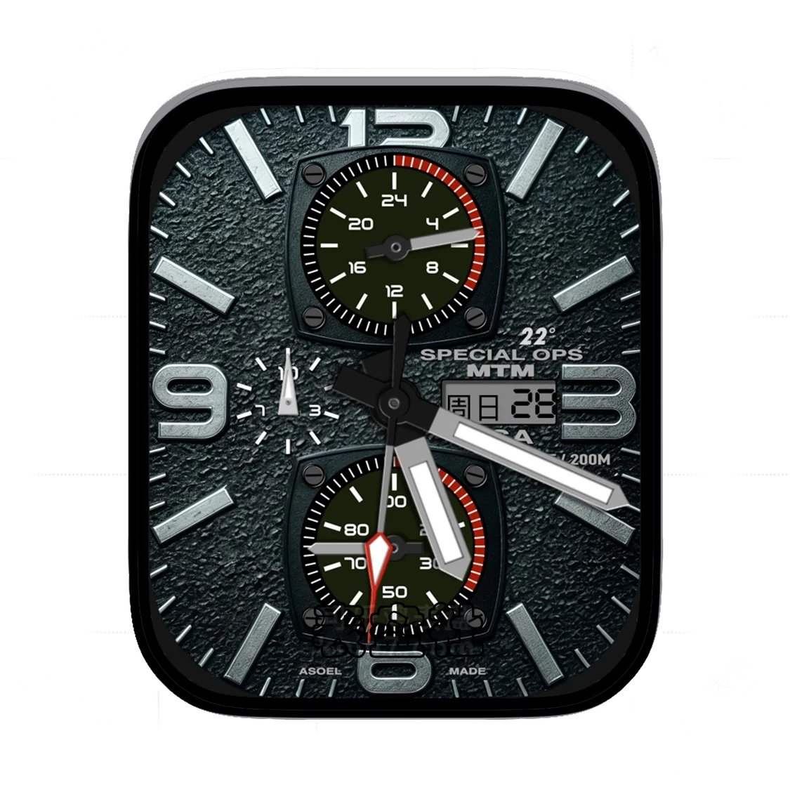MTM SPECIAL OPS美国产战术酷黑磨砂质感简约Ultra专用表盘