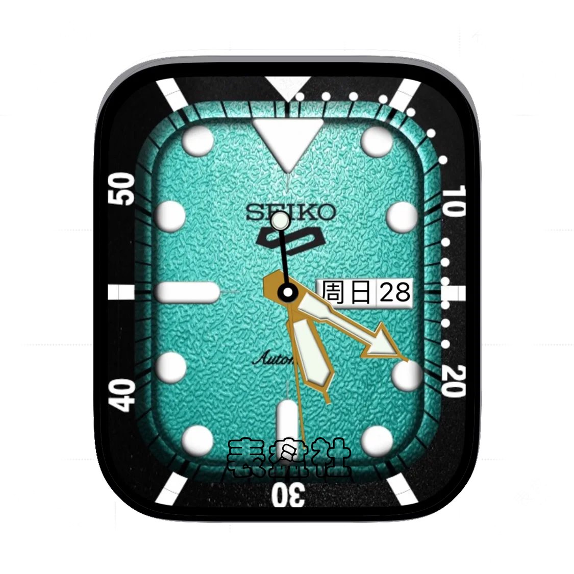 SEIKO精工绿色琉璃简约表盘