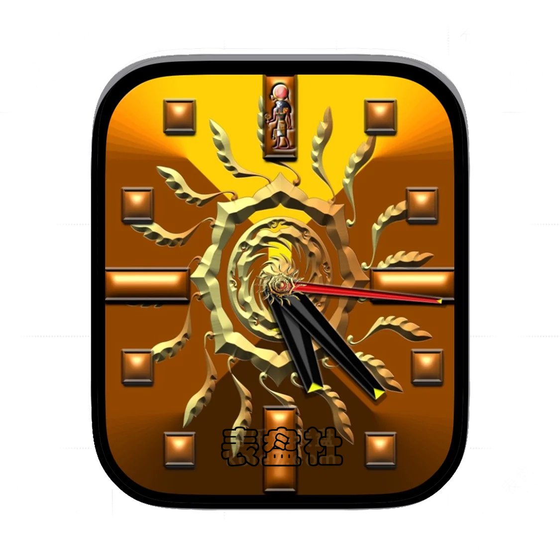 3D玛雅太阳纹简约表盘