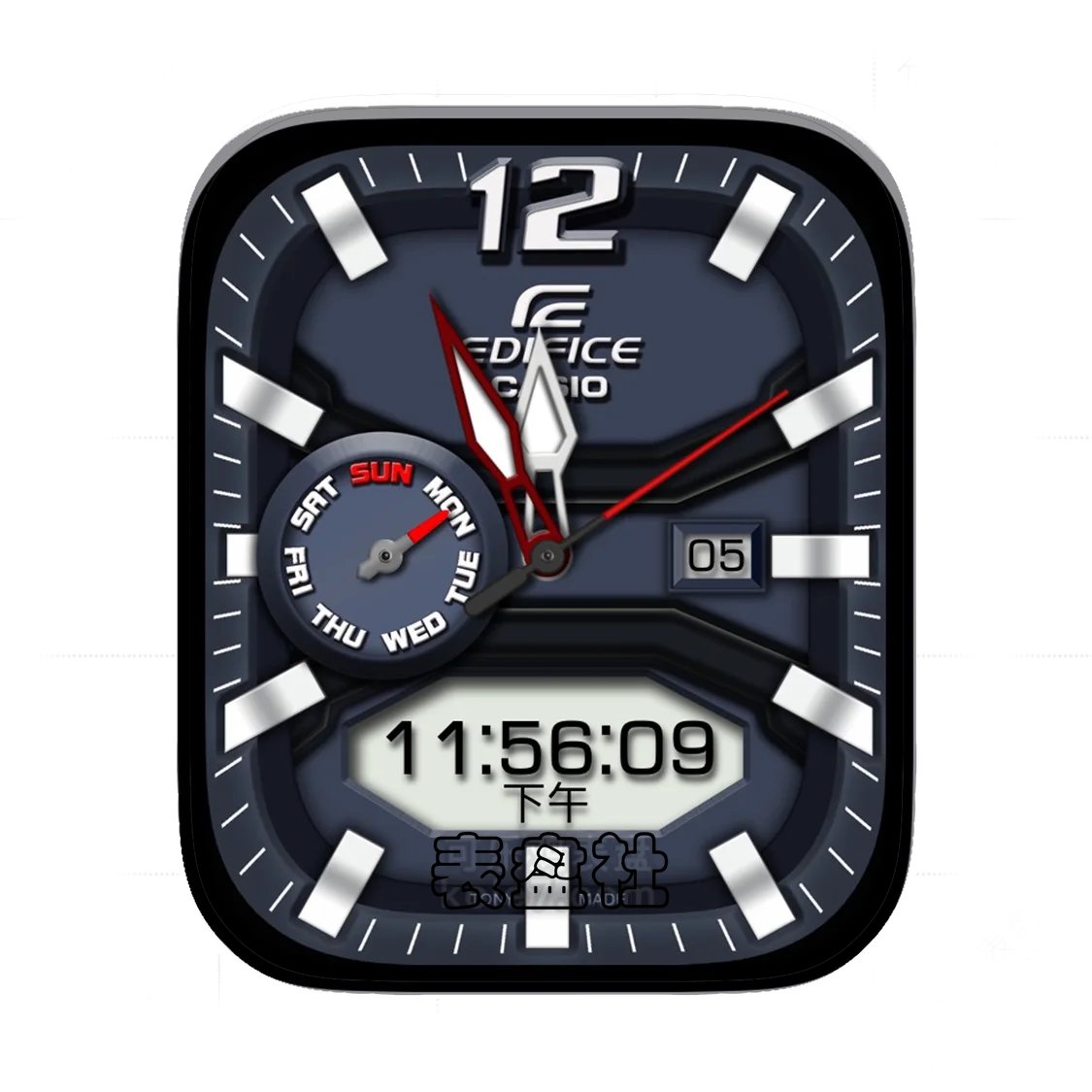 Casio卡西欧3D质感简约数字Ultra专用表盘