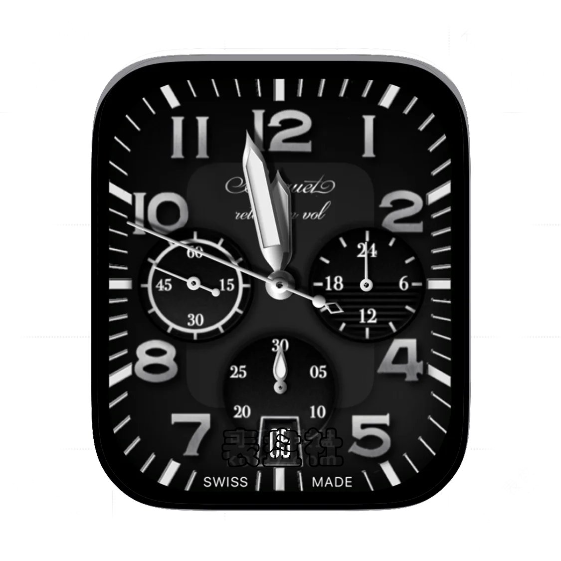 BREGUET宝玑酷黑三盘式年历Ultra专用表盘