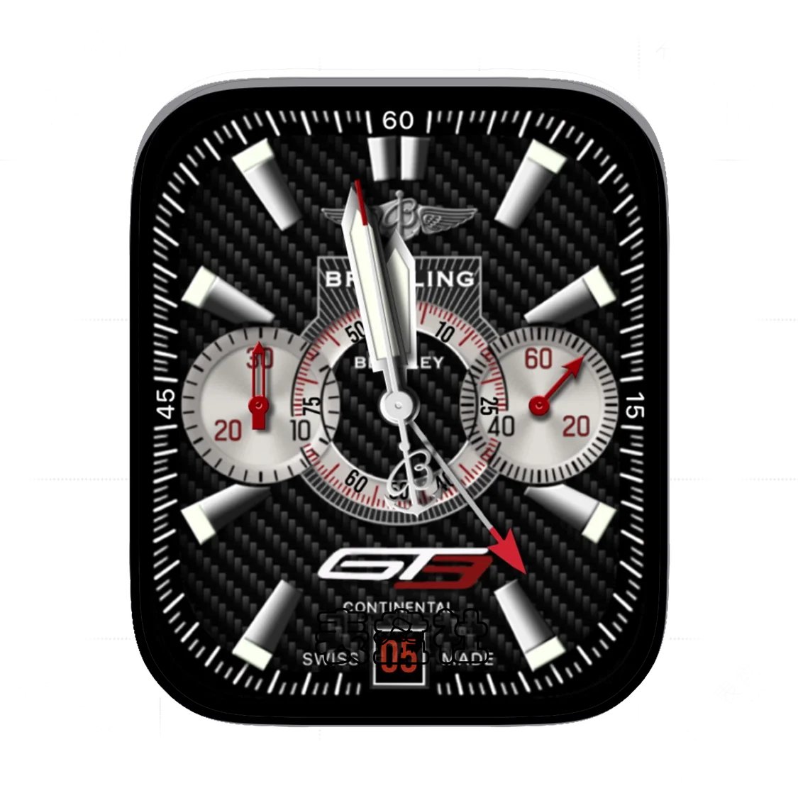 BREITLING百年灵碳纤维三盘式Ultra专用表盘