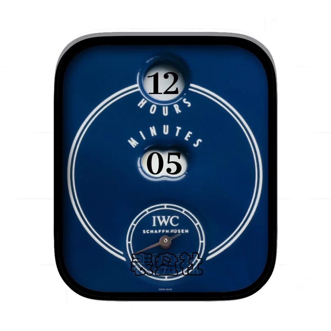 IWC万国「Tribute To Pallweber」150周年数字窗跳时经典蓝盘表盘