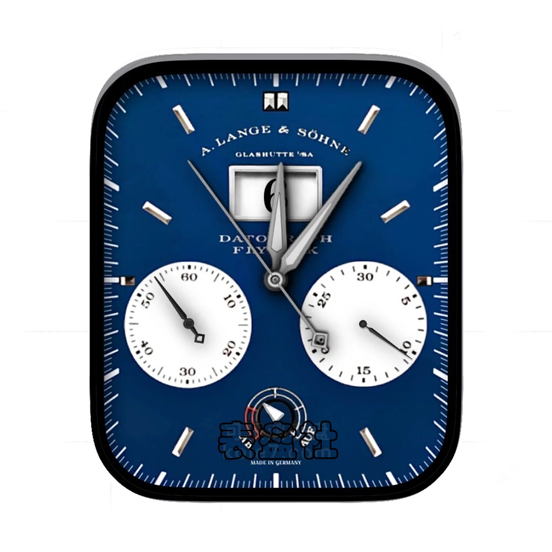 A.Lange & Söhne 朗格绅士蓝双盘式简约数字表盘