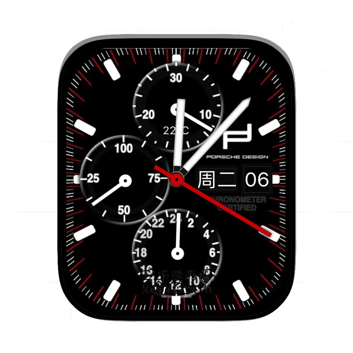 Porsche保时捷酷黑三盘式Ultra专用表盘