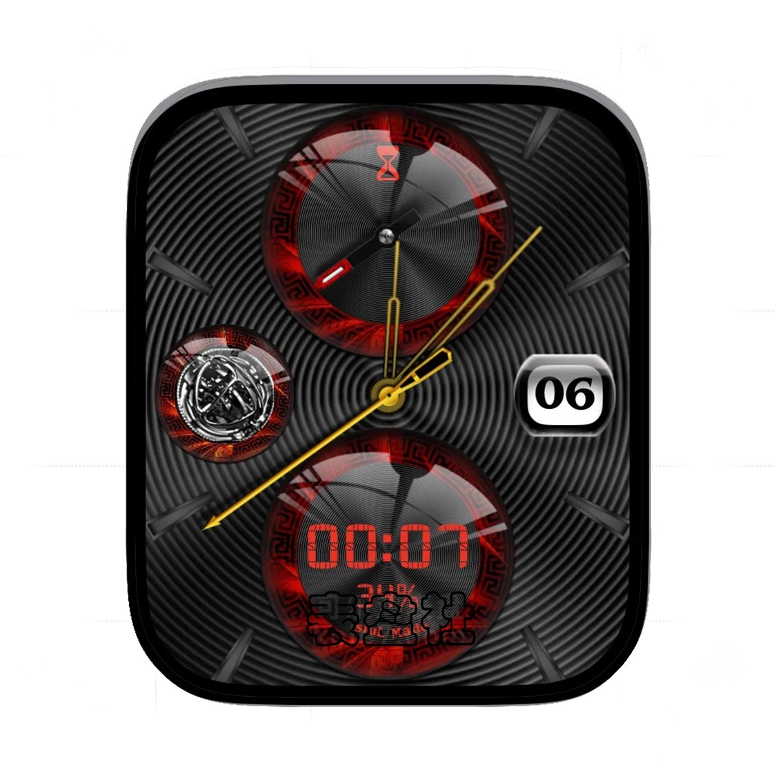 陀飞轮机械质感简三盘式表盘