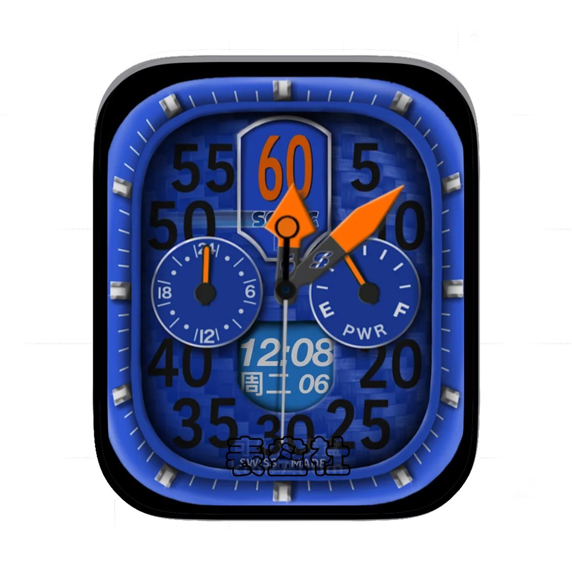 SONIC索尼克蓝盘三盘式简约数字Ultra专用表盘