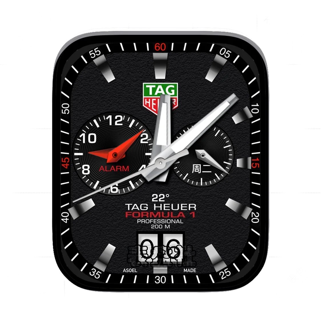 TAGHEUER泰格豪雅酷黑磨砂质感Ultra专用表盘