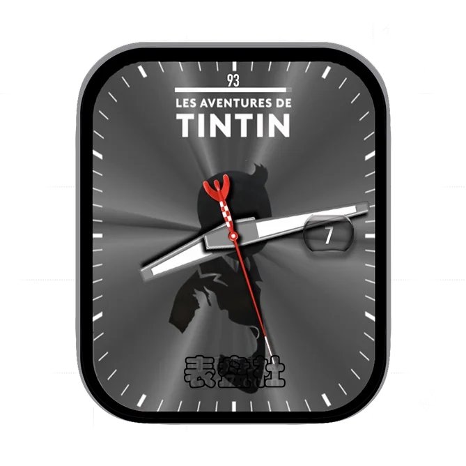 TINTIN丁丁历险记年历指针表盘