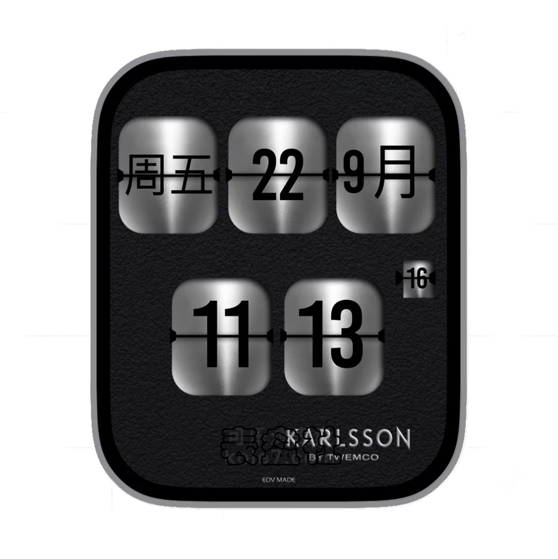 KARLSSON日期时间简约表盘