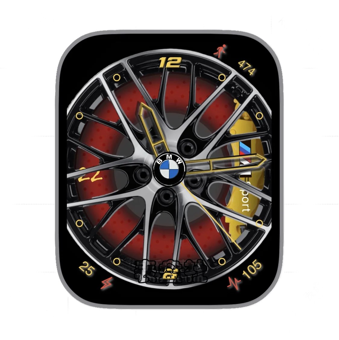 BMW宝马大轮毂圆盘数字指针表盘