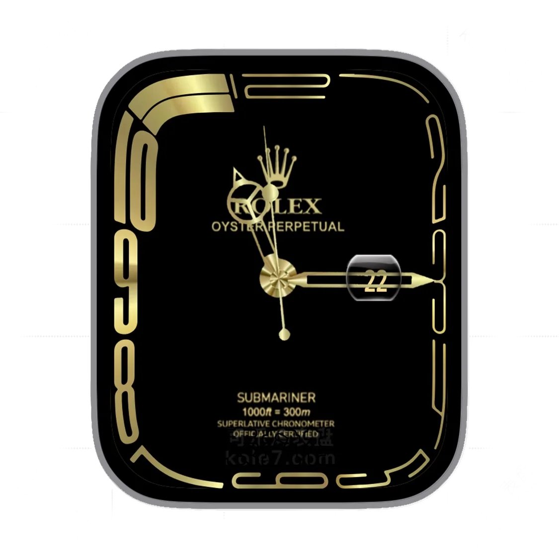 ROLEX劳力士黑绿色年历指针简约表盘