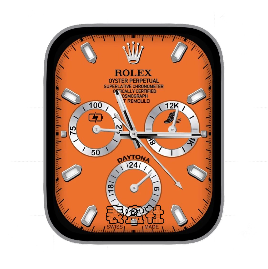 ROLEX劳力士橙黄色三盘式年历指针ultra专用表盘