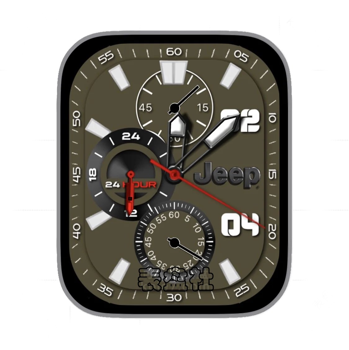 jeep吉普暗绿色三盘式数字指针ultra专用表盘