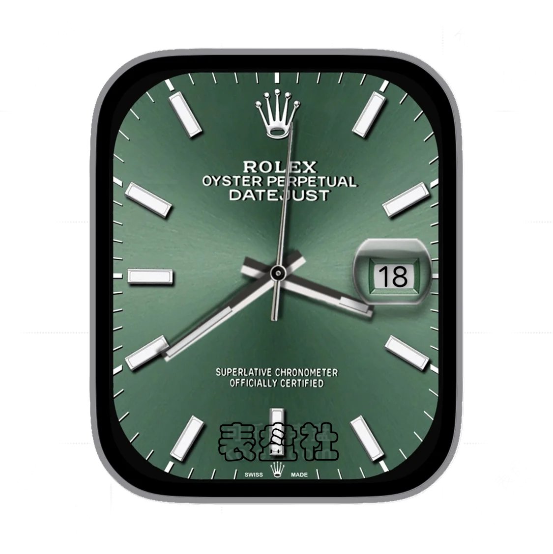 Rolex劳力士磨砂绿三盘式年历Ultra专用表盘