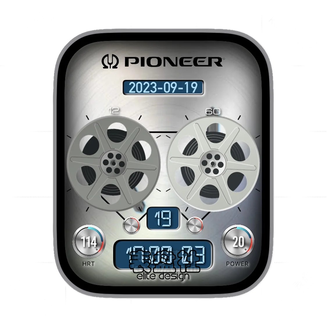 PIoNEER 先锋双盘式年历时间表盘
