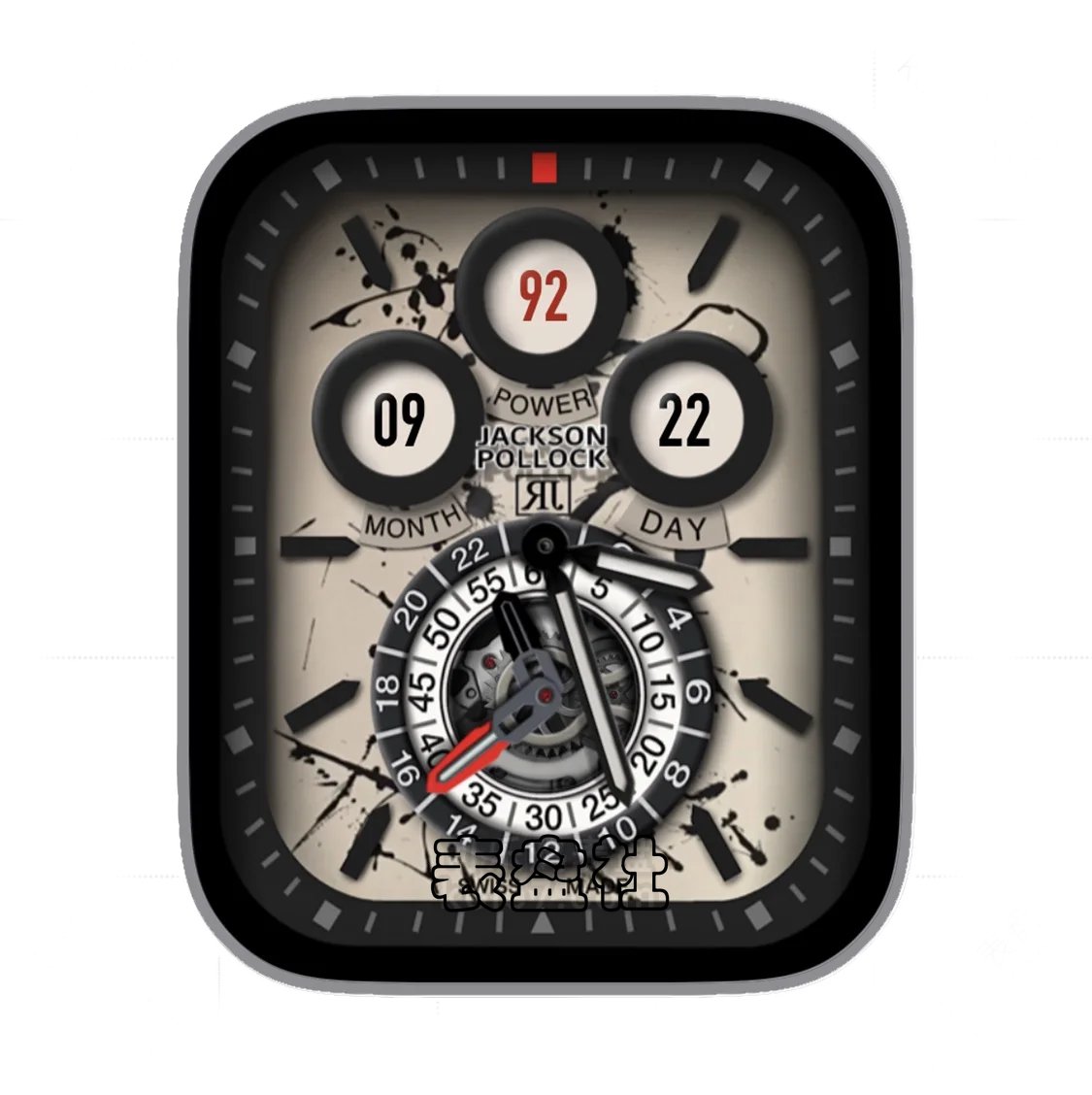 单盘式机械齿轮表盘