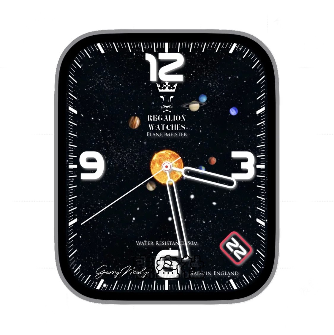 REGALION星空满天星星球数字年历指针表盘